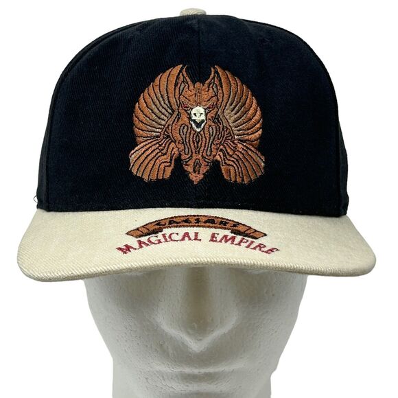 Vintage Caesars Palace Magical Empire Hat Baseball Cap 90s Las Vegas USA Black - Picture 2 of 10